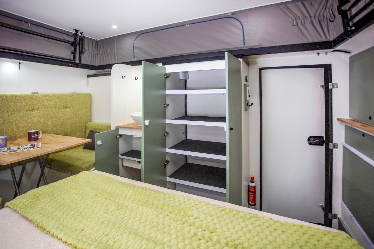 interior of LC4 caravan